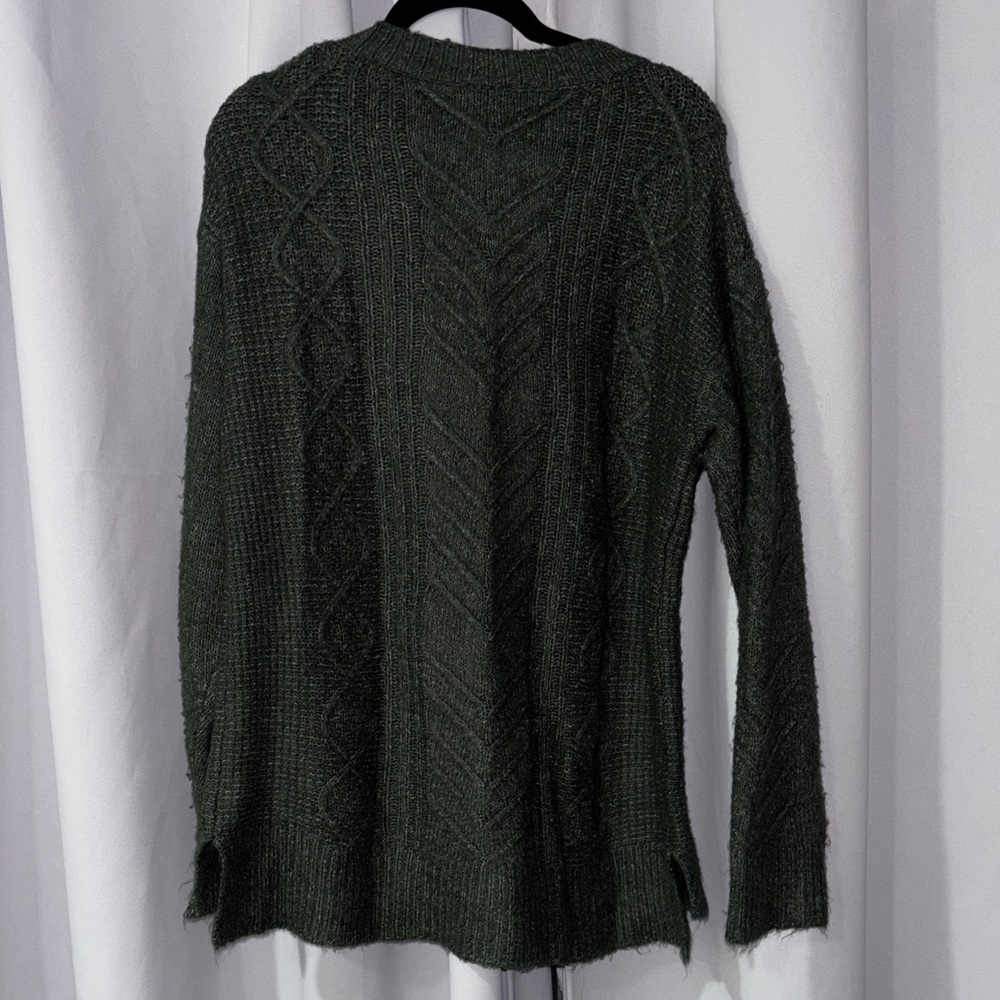 Bobeau Dark Green Crew Neck Sweater‎ - Picture 4 of 4
